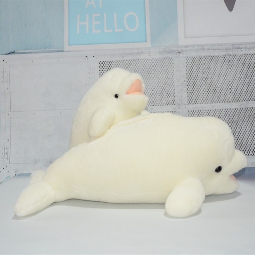 cute plush whale doll high quality white whale toy kids' gift about 27cm - Picture 5 of 5