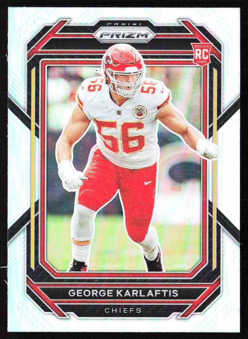 2022 Prizm Silver Prizms George Karlaftis Rookie Kansas City Chiefs #378