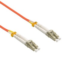 30m LC/UPC-LC/UPC OM1 Multimode Duplex OFNR 2.0mm Fiber Optic Patch Cable