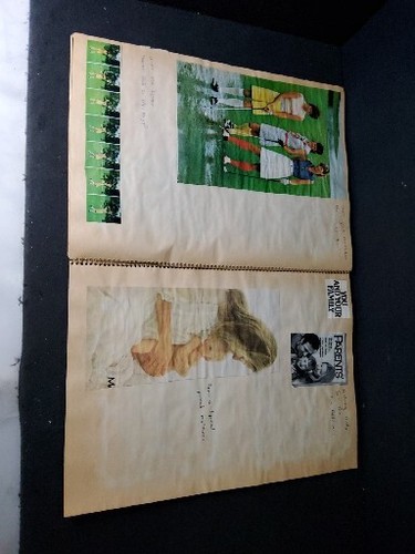 Vintage 1960's Style Scrapbook 30 Pages Completely Filled 15 by 11 Inches - Picture 11 of 17