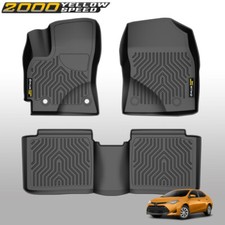 Custom Fit All-Weather Floor Mats & Cargo Liner For 2014-2019 Toyota Corolla
