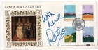 GB 1983 Commonwealth Day Benham FDC Signed Kate Thornton WS29669