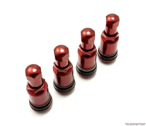 4x Aluventile Bordeaux Rot