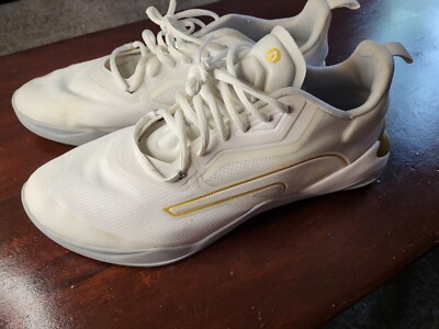 Puma Fuse Training Mens White Gold Sneakers Size 12