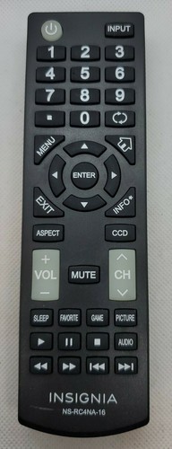 Insignia Remote NS-RC4NA-16 NS50D420MX16 NS50D420NA16 NS55D420NA16 NS40D420NA16