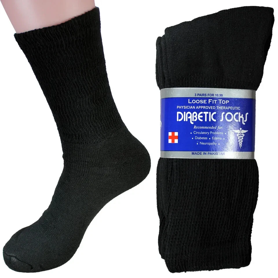 Wholesale Bulk Mens Diabetic Crew Socks Health Circulatory Size 9-11,10-13,13-15 - Image 4 of 4