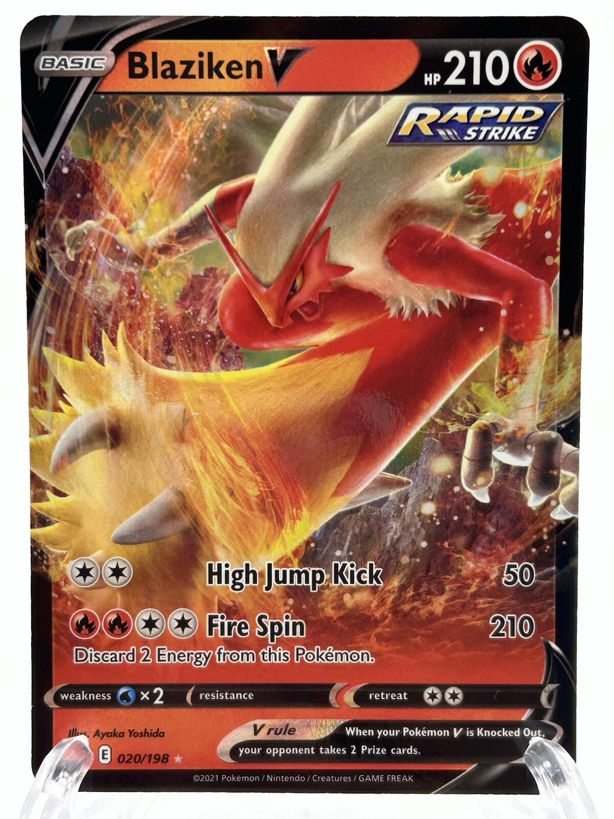 Blaziken V 20/198 Ultra Rare - Chilling Reign Near Mint/ Mint
