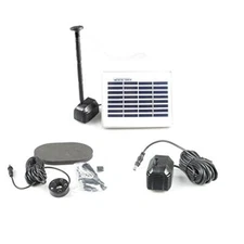 ASC 1.3 Watts Solar Water Pump Garden Pool Pond Kit w/ Timer and LED Lights