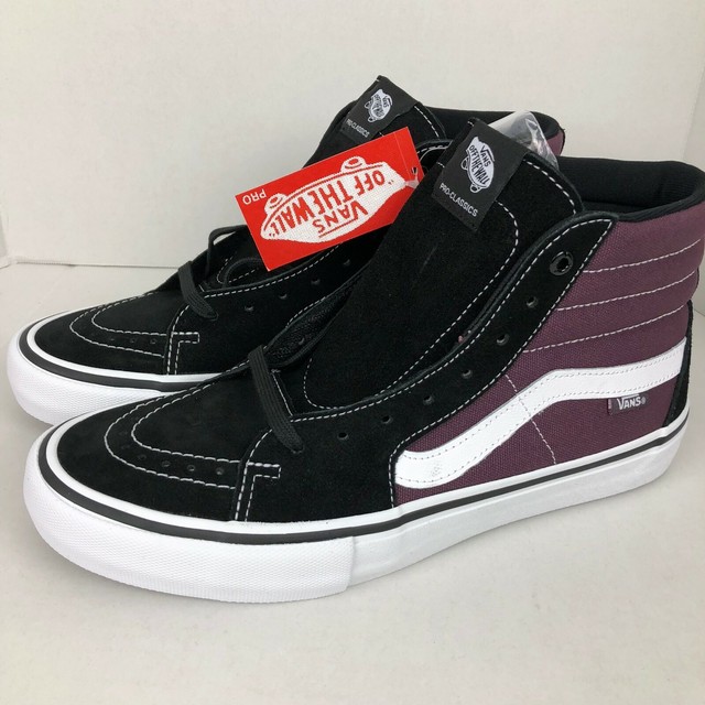vans sk8 hi black raisin