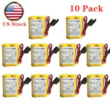 10pcs BR-AGCF2W 6V PLC Fanuc System Battery A98L-0031-0011 with Black Plug
