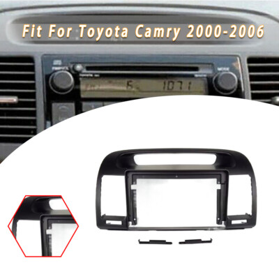 Car Fascia Stereo Radio Bezel Panel Frame Trim 2 Din For Toyota Camry 2000-2006