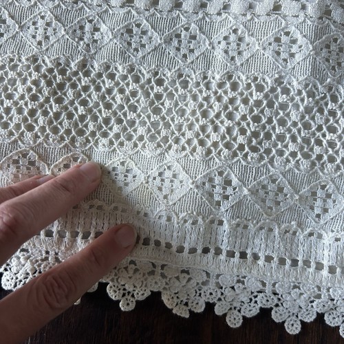 Mossimo White Lace Cropped Tank Fairycore Cottagecore Size L - Picture 3 of 6