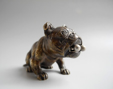 Zigarrenschneider Bulldogge Bronze Österreich Cigar Cutter Bulldog Austria 1920