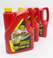 Schaeffers 15W-40 SynShield Durability Advantage Engine Oil 15W40 3x Gallons