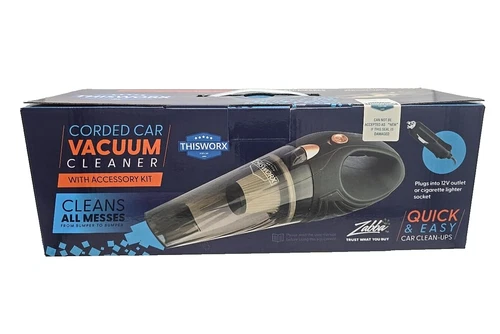 THISWORX Car Vacuum Cleaner - Portable High Power Handheld Vacuums w/ 3 Attac...