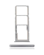 Replacement Dual Sim Card Tray For Samsung Galaxy A71 A715 - Prism Crush Silver