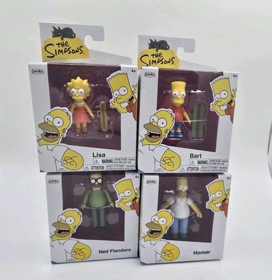 4 Pc Set 2024 JAKKS PACIFIC THE SIMPSONS WAVE 1 2.5