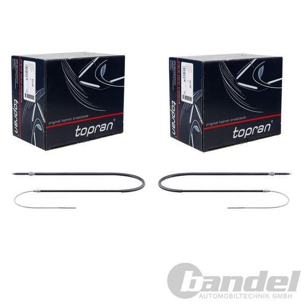 2X Topran Handbremsseile Passend FüR VW Golf Vento-image