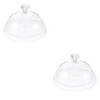 2 Pack Serving Plate with Lid Party Tray Platter Plastic Cake Cover