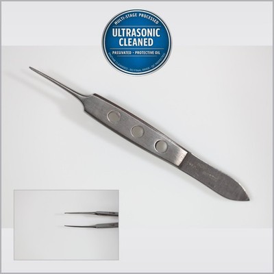Novosurgical OP7126-33J Bishop-Harmon Forceps, Str, 1x2 Teeth, Delicate, 3-3/8in