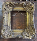 Antique German Ornate Gold Gilded Picture Frame Large 3D Style Art Nouveau Frame