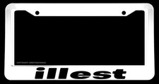 Illest White License Plate Frame Jdm Auto