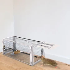 Single Door Rat Trap Cage Humane Rodent Trap Mouse Trap Indoor Outdoor For Small