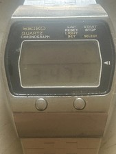 Seiko M159-5000 Chronograph LCD Wrist Watch - VOIR PHOTO et DESCRIPTION 