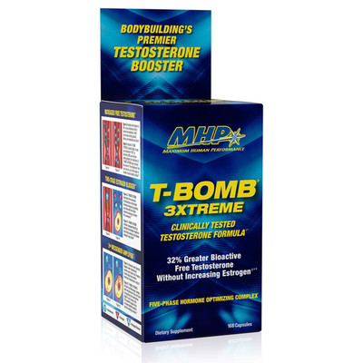 Maximum Human Performance Mhp T-Bomb 3Xtreme Clinically Tested Testosterone