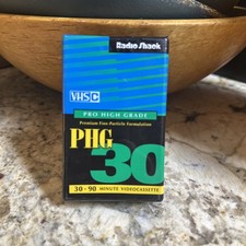 Radio Shack PHG 30 Video Cassette New in Wrapper VHS-C 30-90 Minutes