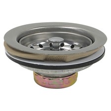 PERFECT PUTTY 59-3100 SS, Zinc,Basket Strainer,4-1/2in 415F43