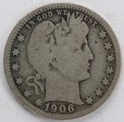 VG 1906 O Barber Quarter