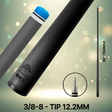 ⭐ RHINO – 30"– 3/8-8   CARBON POOl CUE SINGLE SHAFT  🎯 12.2  🎯 12.4  🎯12.5🎯