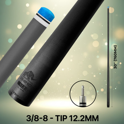   RHINO   30''  3/8-8   CARBON POOl CUE SINGLE SHAFT    12.2    12.4   12.5 