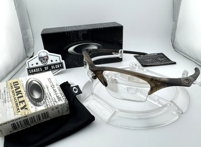 OAKLEY オークリー　Half Jacket 1.0 titanium OAKLEY HALF JACKET 1.0 XLJ BROWN SMOKE TITANIUM CLEAR SUNGLASSES
