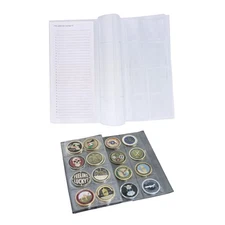 Challenge Coin 32 CHALLENGE COIN VINYL COLLECTORS WALLET