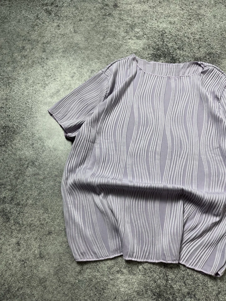 🔥 Camiseta cuadrada vintage de Japón estilo pleats Please Issey Miyake de los 90 Camiseta Y2k Foto 4 de 4