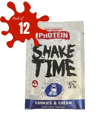 5% Nutrition, Shake Time Protein, 1/2 of Serve Packet 0.6oz, Pack of 12