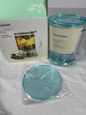 Teavana Perfectea Maker 16oz Loose Leaf Tea Infuser Brewer with Box Mint Blue Teavana Perfectea Maker 16oz Loose Leaf Tea Infuser Brewer with Box Mint Blue - Image 1