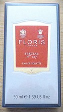 FLORIS SPECIAL No 127 50ML EAU DE TOILETTE BOXED & CELLOPHANE SEALED.