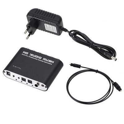 Digital zu Analog 5.1 Kanal Stereo AC3 Audio  Konverter Optischer SPDIF 3306