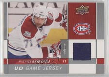 2009-10 Upper Deck Game Jersey Series 1 Patrice Brisebois #GJ-PA 06rp
