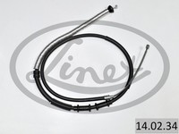 1X Linex 14.02.34 Seilzug Feststellbremse FüR Fiat