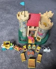 Vintage 1974 Fisher-Price Little People 993 Castle 100% Complete Set Wood Dragon