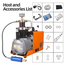 4500Psi 300Bar 30MPA 110V Pcp Air Compressor Electric High Pressure Pump fo