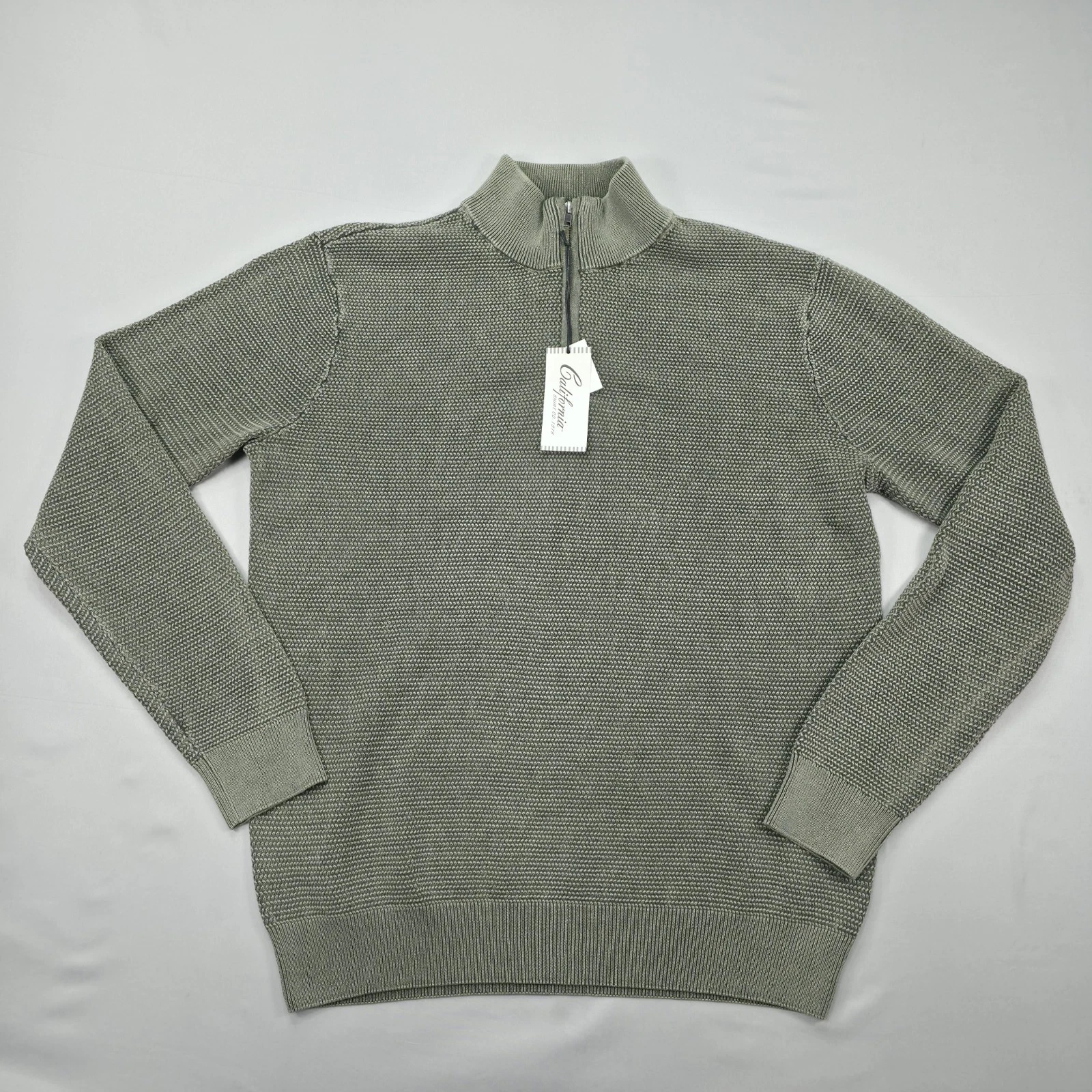 California Shirt Co Mens Sweater Large Textured Knit Casual Pullover Normcor