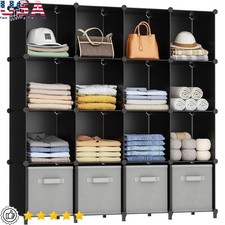 Cube Storage Organizer Modular Units Sturdy Shelving System Closet Office Home