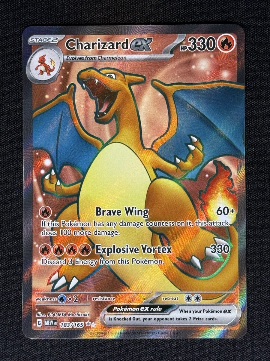 Charizard EX 151 Alt Art 183/165 Pokemon Full Alternate