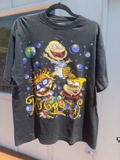 VINTAGE  RUGRATS NICKELODEN SHIRT XL rockos doug snick cartoon monsters stimpy
