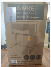 AMKE Baby Bassinets, Bedside Sleeper,All mesh Crib Portable for Safe Co-Sleep...